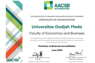 AACSB Certificate, 2024