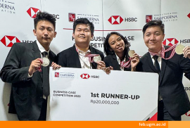 Mahasiswa FEB UGM Juara 2 di HSBC Indonesia Business Case Competition 2025