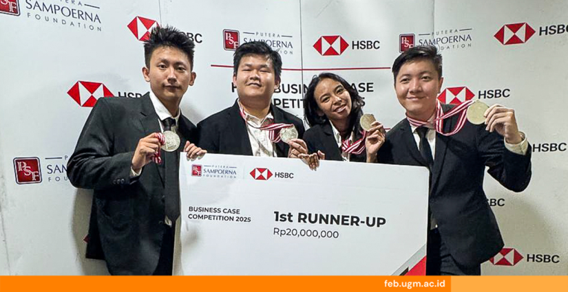 Mahasiswa FEB UGM Juara 2 di HSBC Indonesia Business Case Competition 2025