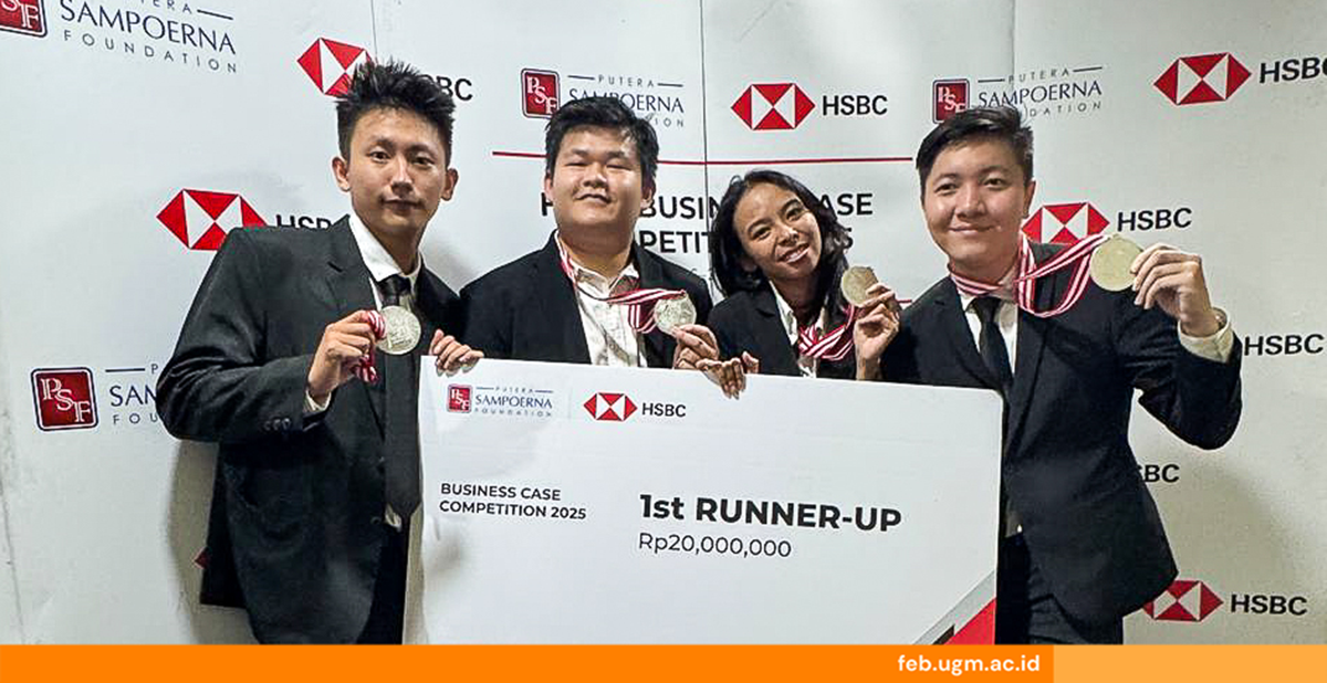 Mahasiswa FEB UGM Juara 2 di HSBC Indonesia Business Case Competition 2025