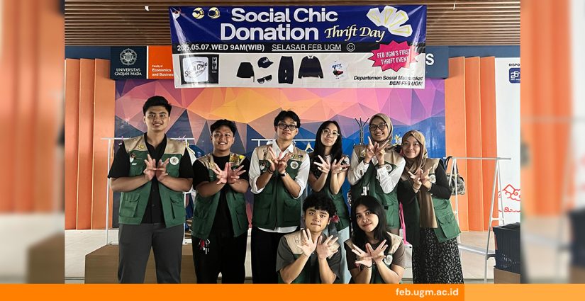 FEB UGM mengadakan Social Chic Donation untuk mengajak masyarakat mengurangi konsumsi fast fashion. Donasi pakaian bekas ini akan disalurkan ke panti asuhan dalam rangka Hari Anak.
