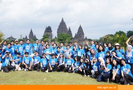 Global Summer Week 2025 participants enjoy cultural and outbound activities at Prambanan Temple, Indonesia.