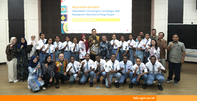 Siswa SMKN 1 Teluk Bintuni mengikuti pelatihan intensif akuntansi di FEB UGM sebagai wujud dukungan pendidikan berkelanjutan di Papua.