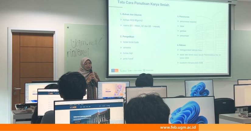 FEB UGM Perkuat Kemampuan Teknis Penulisan Ilmiah Bagi Mahasiswa
