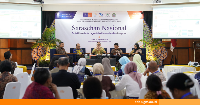 Sarasehan Nasional Penilai Pemerintah di MEP FEB UGM.