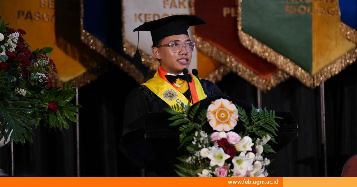 Cerita Aghnan Yarits Anggara, Wisudawan Pascasarjana Terbaik FEB UGM