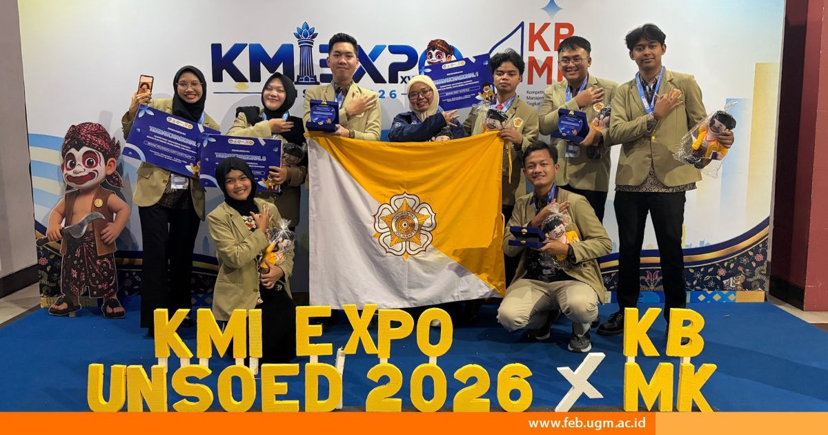 Mahasiswa FEB UGM Sabet Gelar Juara di Tiga Kategori KBMK 2026
