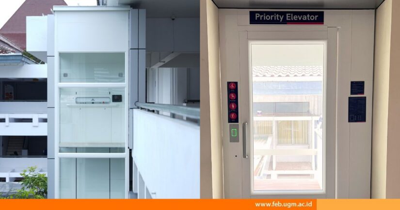 Perkuat Kampus Inklusif, FEB UGM Sediakan Priority Elevator